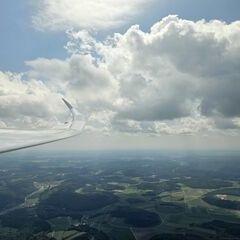 Flugwegposition um 10:31:18: Aufgenommen in der Nähe von Zollernalbkreis, Deutschland in 1593 Meter